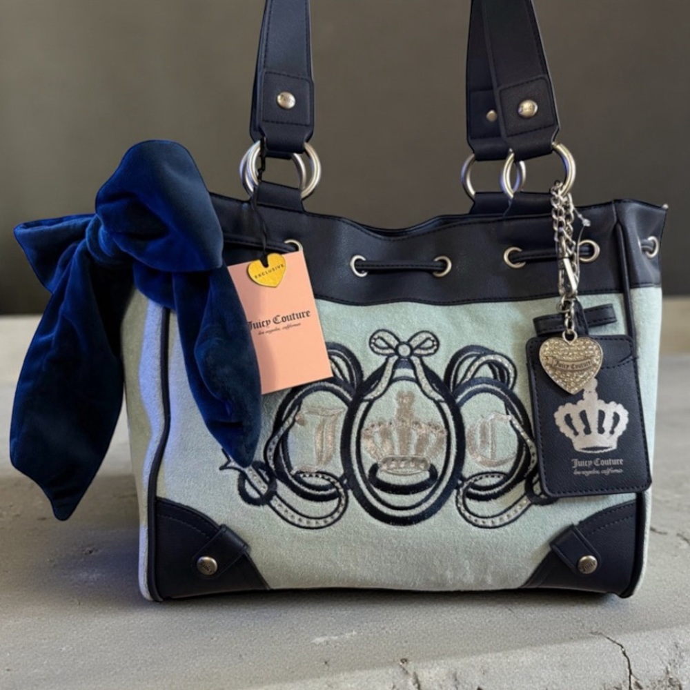 Juicy Couture Blue Lovers Club Day Dreamer Bag NWT